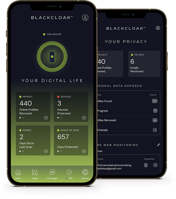 The BlackCloak personal device security platform